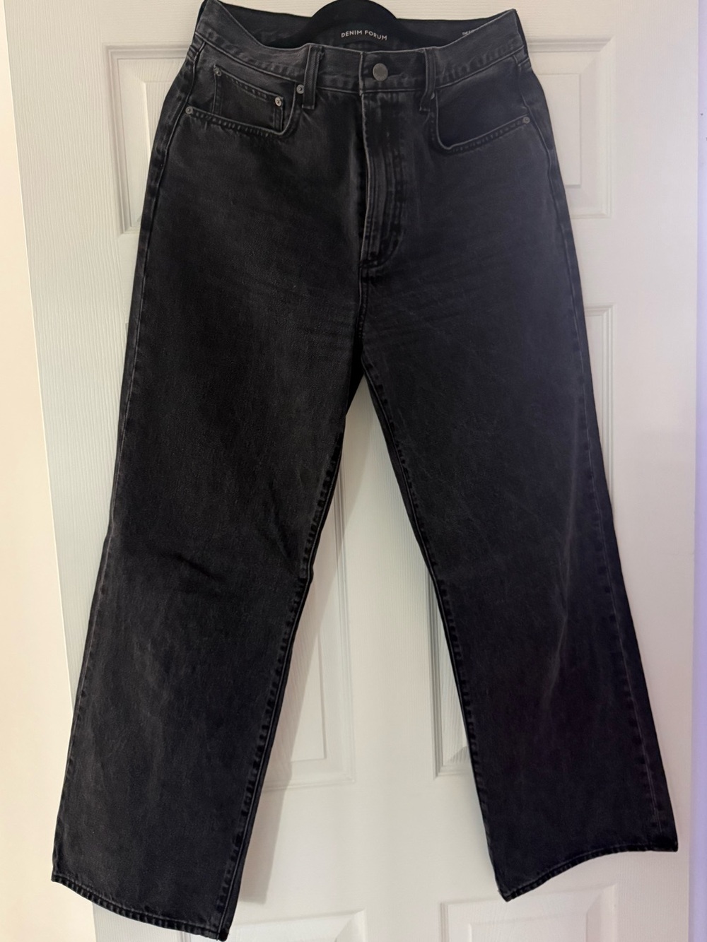 Denim Forum Women’s Black Straight Jeans